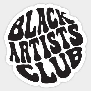 Black Artists Club Sticker